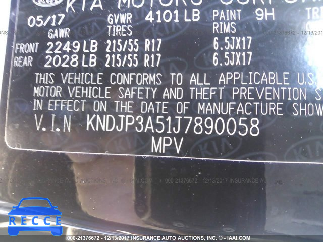 2018 KIA SOUL KNDJP3A51J7890058 image 8