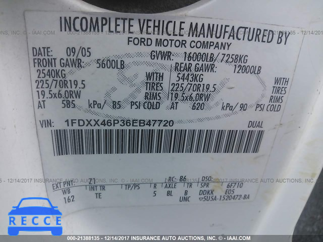 2006 Ford F450 SUPER DUTY 1FDXX46P36EB47720 Bild 8