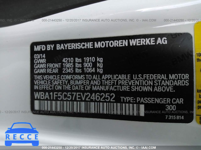 2014 BMW 228 I WBA1F5C57EV246252 Bild 8