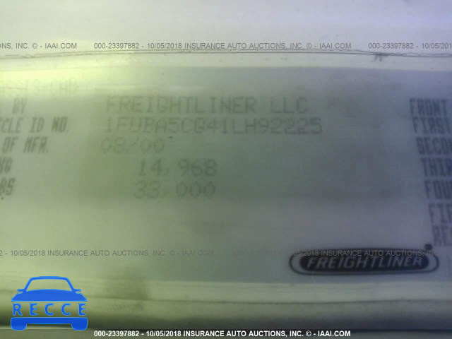2001 FREIGHTLINER COLUMBIA COLUMBIA 1FUBA5CG41LH92225 image 9