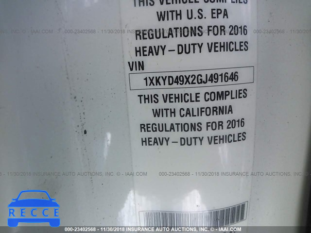 2016 KENWORTH CONSTRUCTIONON T680 1XKYD49X2GJ491646 image 8