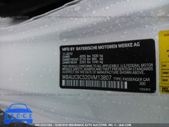 2013 BMW 135 I/IS WBAUC9C52DVM13807 image 8