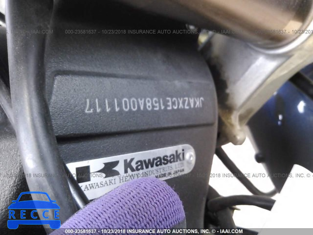 2008 KAWASAKI ZX1000 E JKAZXCE158A001117 image 9