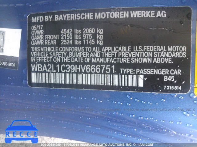 2017 BMW M240I WBA2L1C39HV666751 image 8