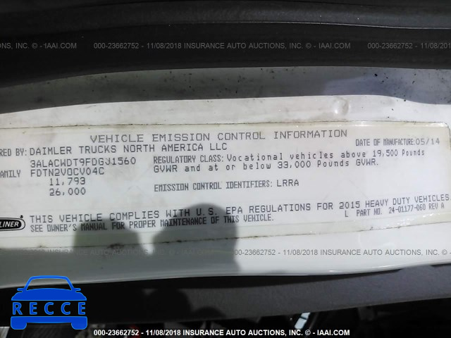 2015 FREIGHTLINER M2 106 MEDIUM DUTY 3ALACWDT9FDGJ1560 image 8
