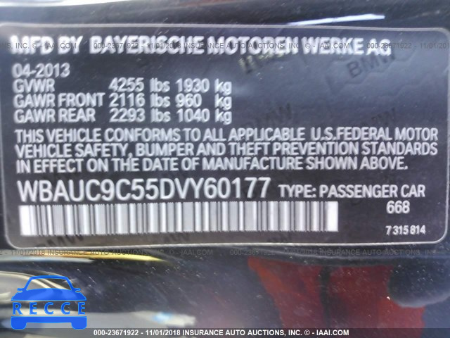 2013 BMW 135 I/IS WBAUC9C55DVY60177 image 8