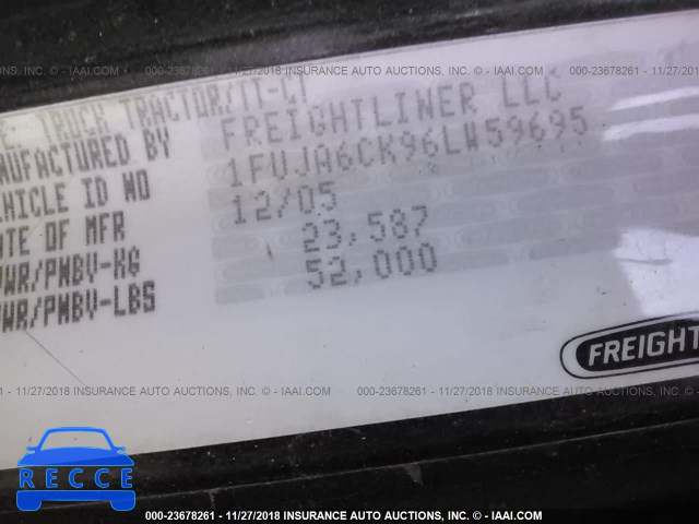 2006 FREIGHTLINER CONVENTIONAL COLUMBIA 1FUJA6CK96LW59695 image 8