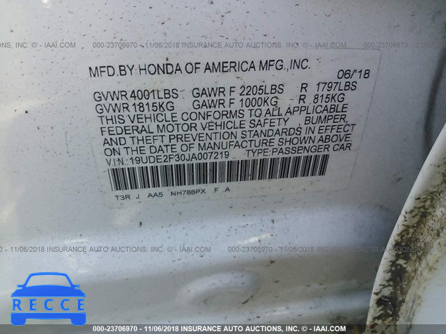 2018 ACURA ILX WATCH PLUS 19UDE2F30JA007219 image 8