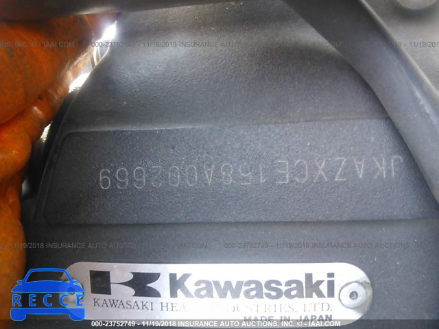 2008 KAWASAKI ZX1000 E JKAZXCE158A002669 зображення 9