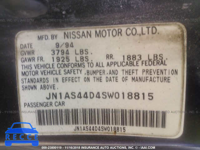 1995 NISSAN 240SX SE JN1AS44D4SW018815 Bild 8