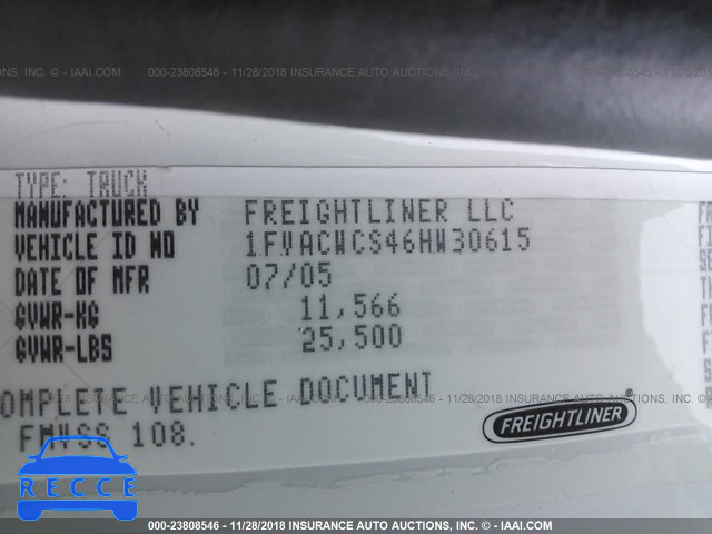 2006 FREIGHTLINER M2 106 MEDIUM DUTY 1FVACWCS46HW30615 image 8