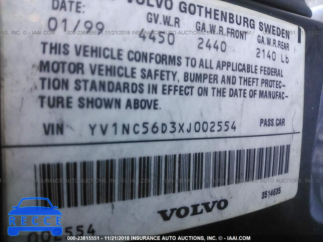 1999 VOLVO C70 TURBO YV1NC56D3XJ002554 image 8