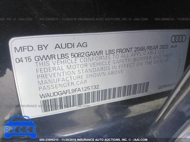 2015 AUDI S4 PREMIUM PLUS WAUDGAFL9FA125132 image 8