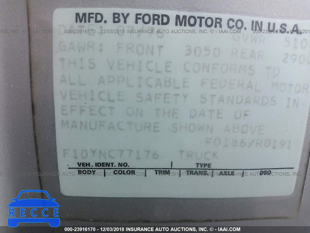 1976 FORD F100 F10YNC77176 image 8
