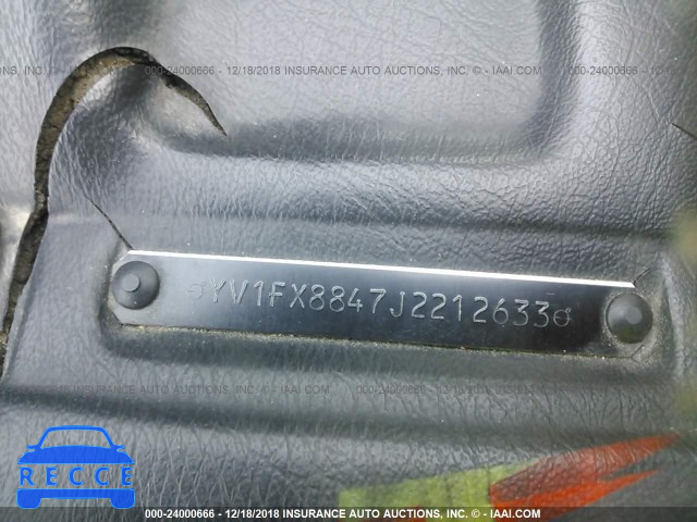 1988 VOLVO 740 GLE YV1FX8847J2212633 image 8