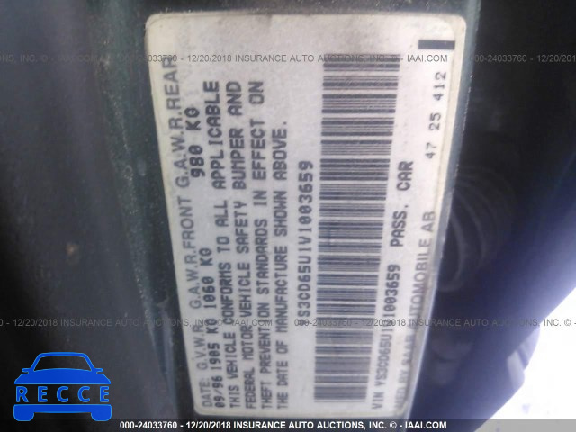 1997 SAAB 9000 CS YS3CD65U1V1003659 image 8