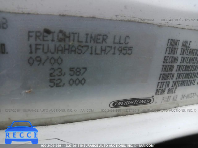 2001 FREIGHTLINER CONVENTIONAL FLD120 1FUJAHAS71LH71955 image 8