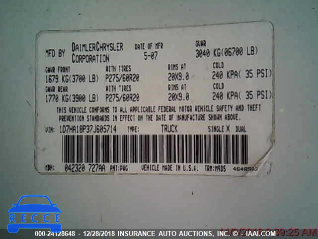 2004 DODGE RAM 2500 ST/SLT 3D7KU28C14G201047 Bild 8