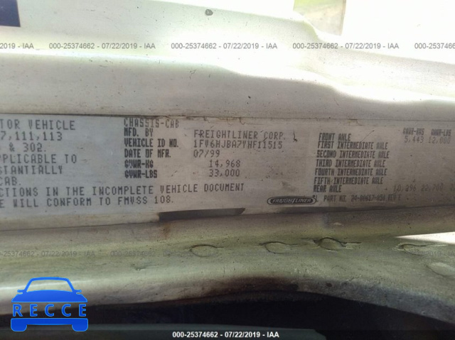 2000 FREIGHTLINER FL70 1FV6HJBA7YHF11515 image 8