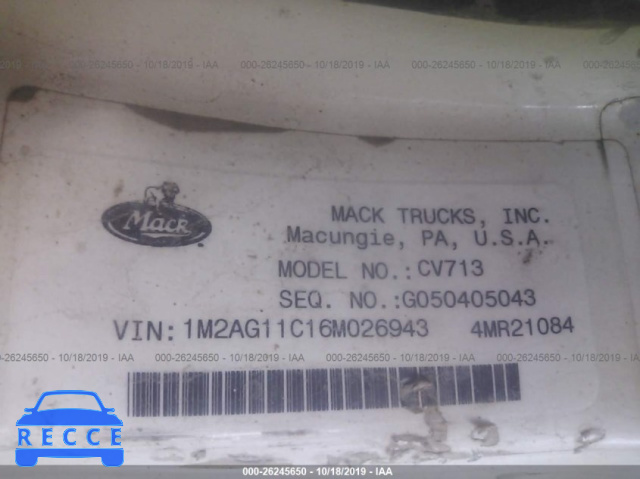 2006 MACK 700 CV700 1M2AG11C16M026943 image 8