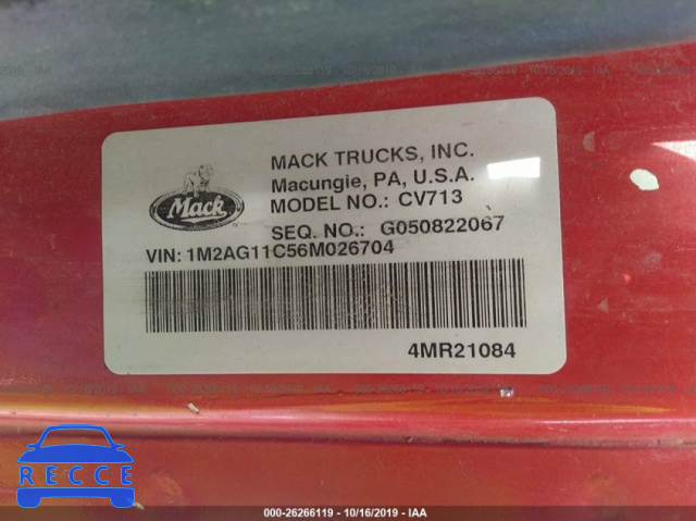 2006 MACK 700 CV700 1M2AG11C56M026704 image 8