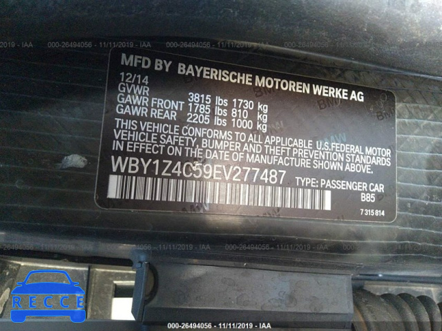 2014 BMW I3 REX WBY1Z4C59EV277487 image 8