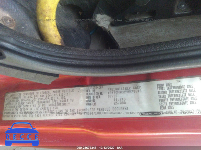 2000 FREIGHTLINER MEDIUM CONVENTIONAL FL60 1FV3GFAC2YHB78646 image 8