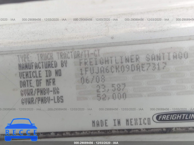 2009 FREIGHTLINER CONVENTIONAL COLUMBIA 1FUJA6CK09DAE7317 image 8