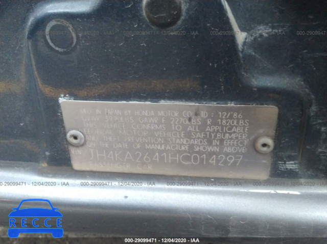 1987 ACURA LEGEND JH4KA2641HC014297 image 8