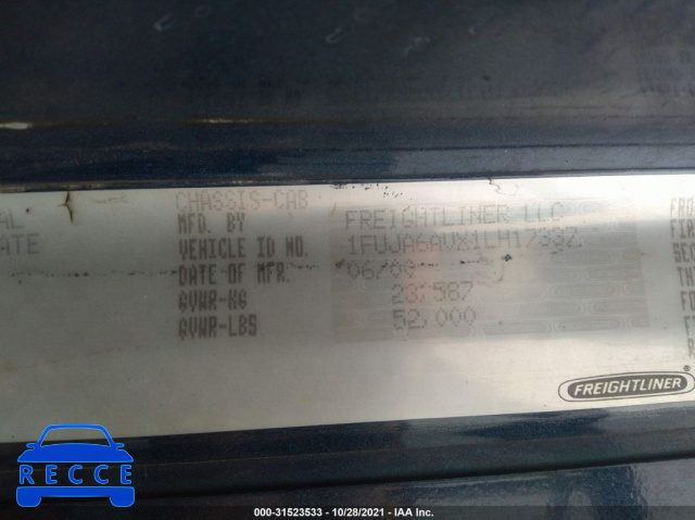 2001 FREIGHTLINER COLUMBIA COLUMBIA 1FUJA6AVX1LH17337 image 8