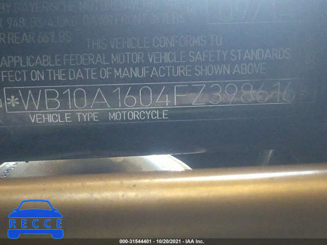 2015 BMW R NINE T  WB10A1604FZ398616 зображення 9