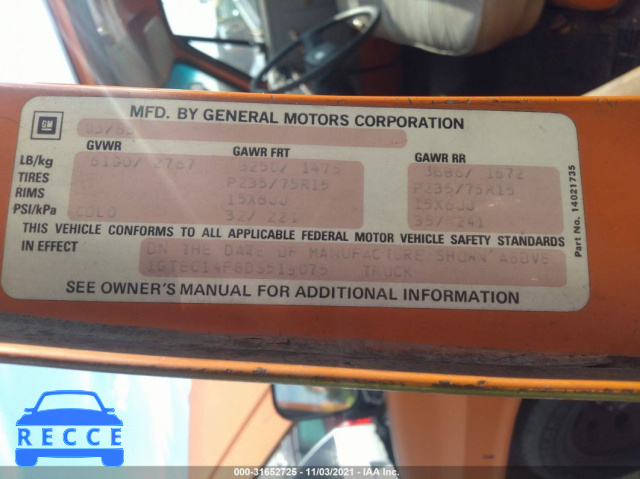 1983 GMC C1500  1GTEC14F8DS514075 Bild 8
