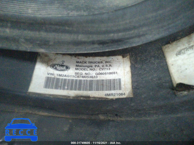 2007 MACK 700 CV700 1M2AG11C97M053363 image 8