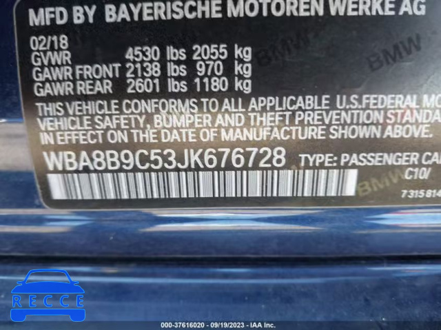 2018 BMW 330I WBA8B9C53JK676728 Bild 8