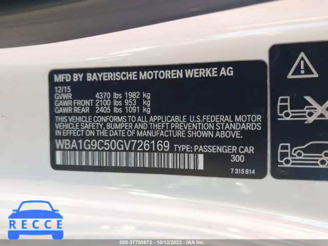 2016 BMW 228I XDRIVE WBA1G9C50GV726169 image 8