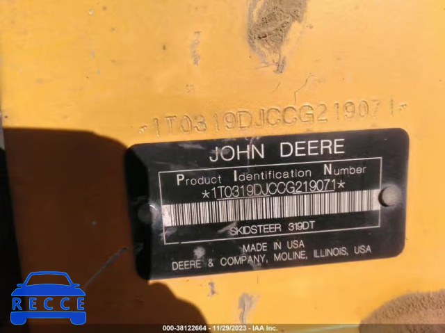 2013 JOHN DEERE OTHER 1T0319DJCCG219071 зображення 8