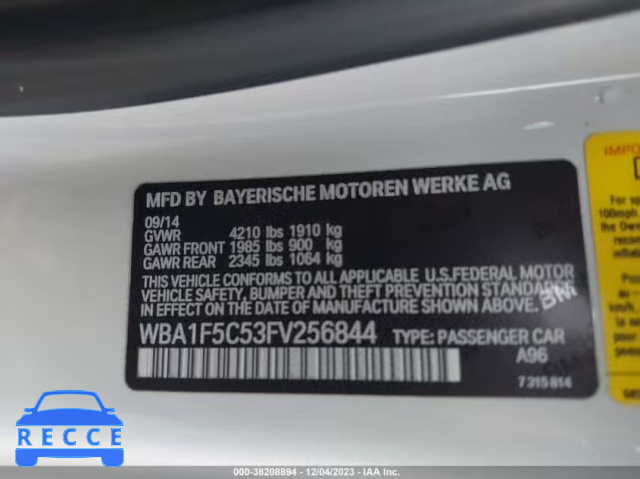 2015 BMW 228I WBA1F5C53FV256844 зображення 8