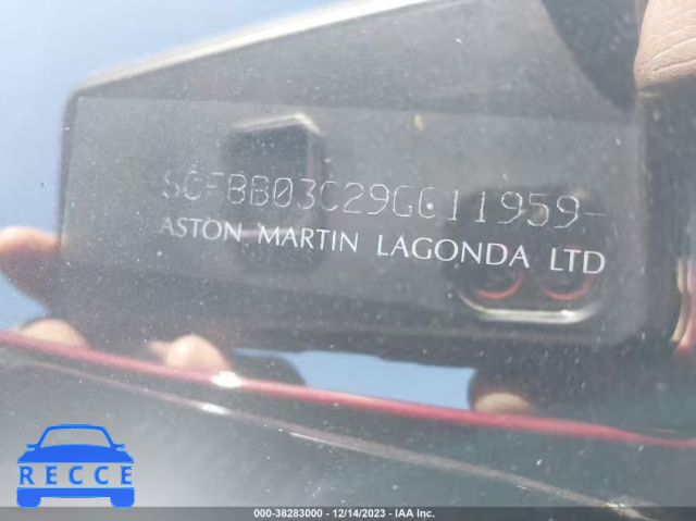 2009 ASTON MARTIN V8 VANTAGE SCFBB03C29GC11959 image 8