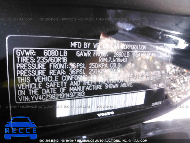 2009 VOLVO XC90 3.2 YV4CZ982191497383 image 8