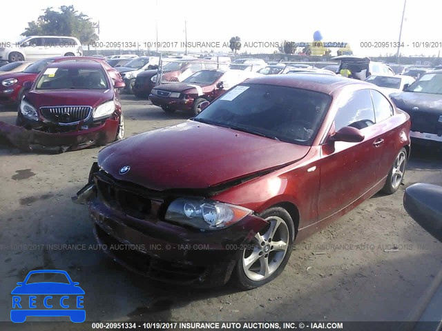 2008 BMW 128 I WBAUP73538VF08135 image 1