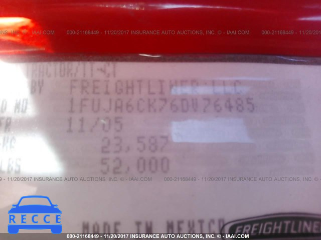 2006 FREIGHTLINER COLUMBIA COLUMBIA 1FUJA6CK76DV76485 image 9
