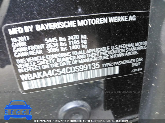 2012 BMW 740 I WBAKA4C54CDS99135 зображення 8