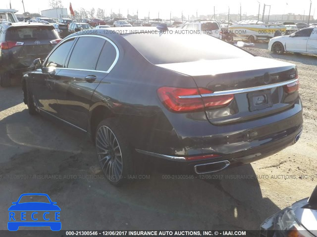 2016 BMW 750 I WBA7F0C56GGM20400 зображення 2