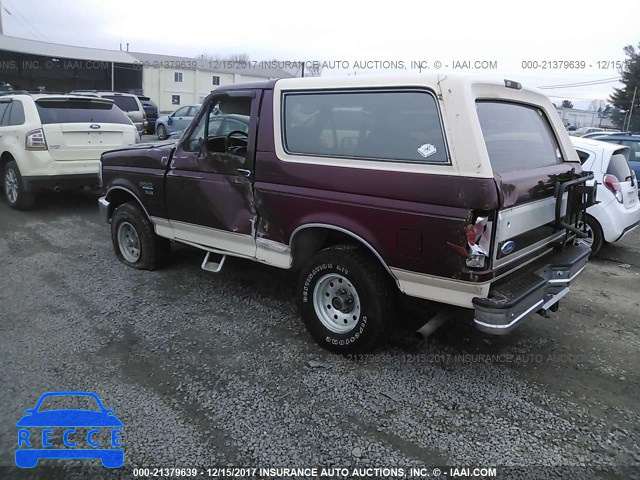 1992 FORD BRONCO U100 1FMEU15H4NLA57785 зображення 2