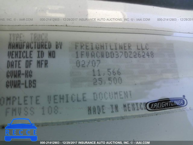 2007 FREIGHTLINER M2 106 MEDIUM DUTY 1FVACWDD37DZ26248 image 9