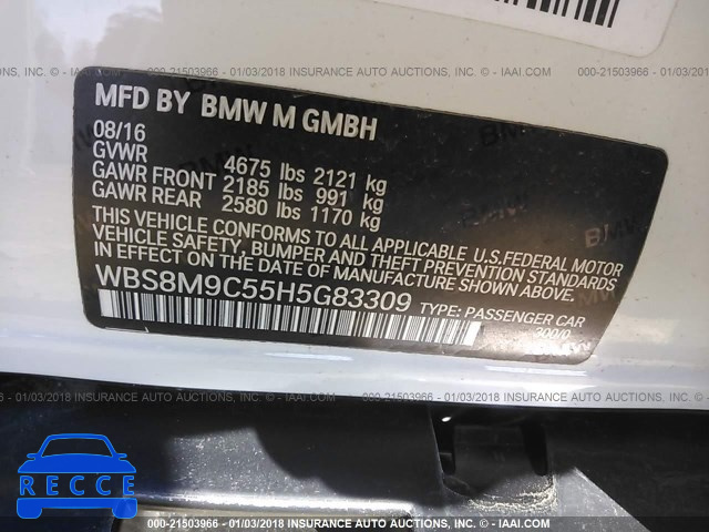 2017 BMW M3 WBS8M9C55H5G83309 зображення 8