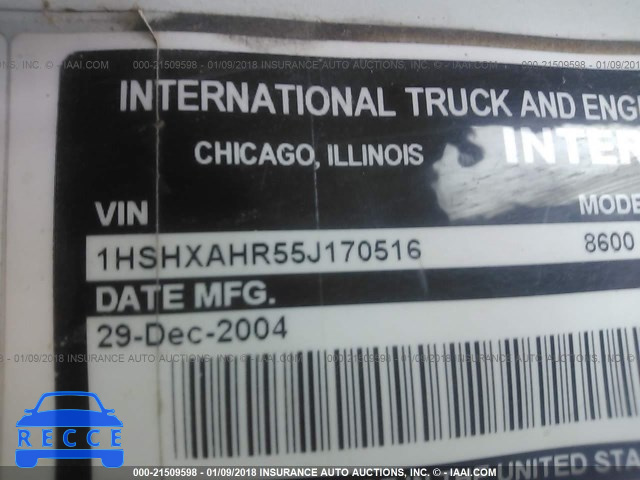 2005 INTERNATIONAL 8600 8600 1HSHXAHR55J170516 зображення 9