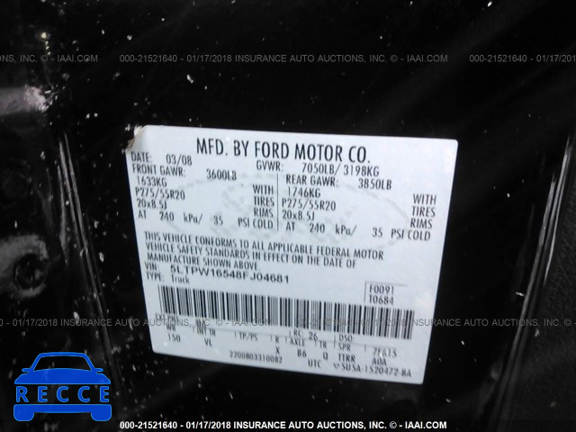 2008 LINCOLN MARK LT 5LTPW16548FJ04681 Bild 8