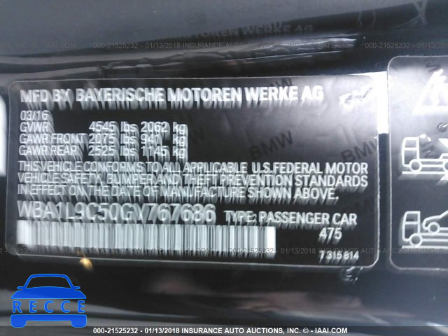 2016 BMW 228 XI/SULEV WBA1L9C50GV767686 image 8