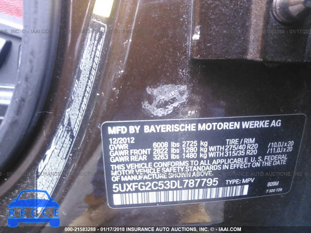 2013 BMW X6 XDRIVE35I 5UXFG2C53DL787795 image 8